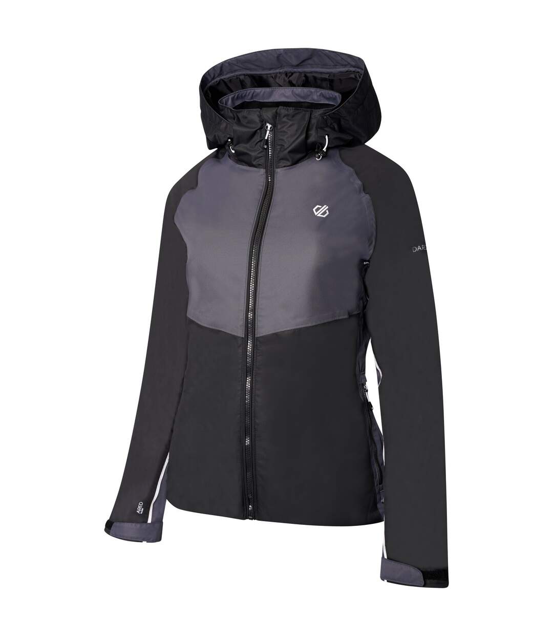 Womens/ladies radiate ii waterproof ski jacket black/ebony grey Regatta-3