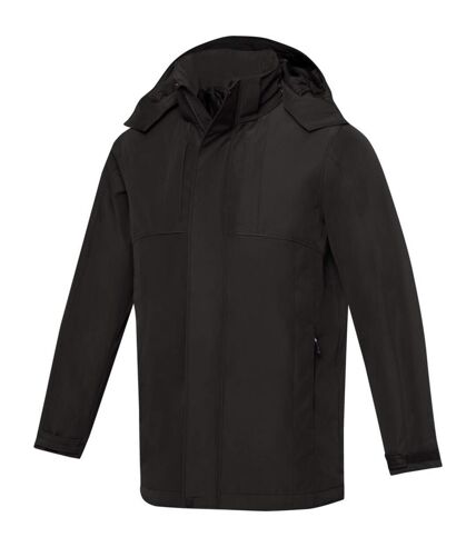 Elevate Life Mens Hardy Insulated Parka (Solid Black) - UTPF4061