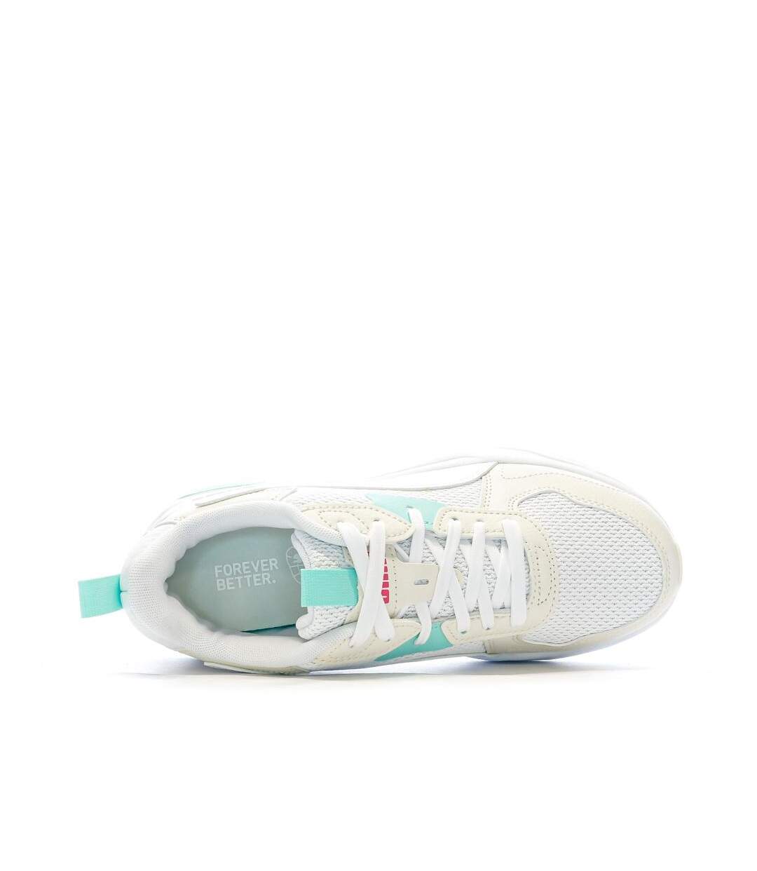 Baskets blanches/bleu/rose homme puma trinity lite-4