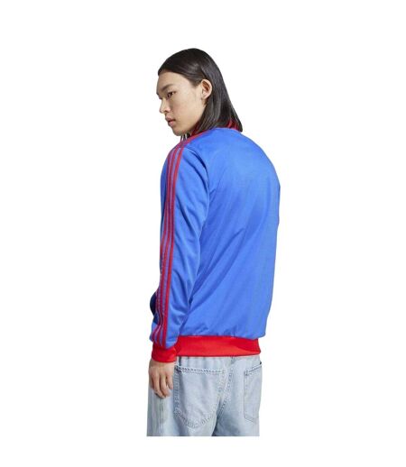 Mens Olympique Lyonnais Regular Sweatshirt Blue Red Adidas