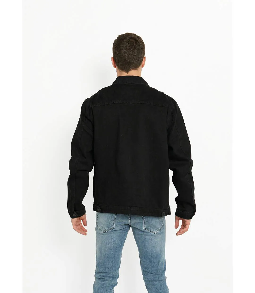 Blouson en jean zippé, c¿ur poitrine-2