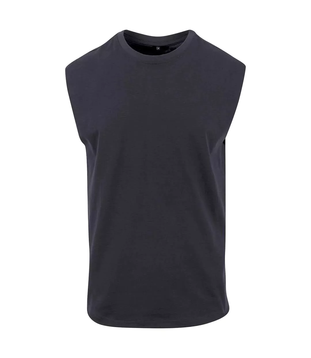 T-shirt Sans Manches Style Uni Homme Bleu Marine New Morning Studios-1