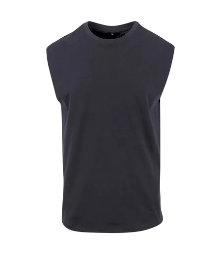 T-shirt Sans Manches Style Uni Homme Bleu Marine New Morning Studios