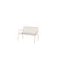 Banc de Jardin en Métal Peking 130cm Beige-3