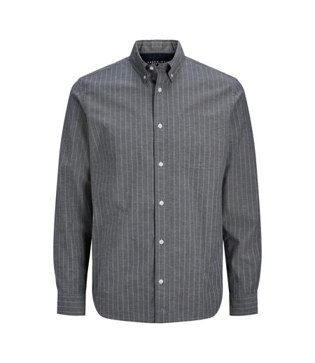 Chemise Manches Longues Motif/style Fines Rayures Homme Bleu Marine Foncé Jack And Jones