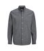 Chemise Manches Longues Motif/style Fines Rayures Homme Bleu Marine Foncé Jack And Jones-1