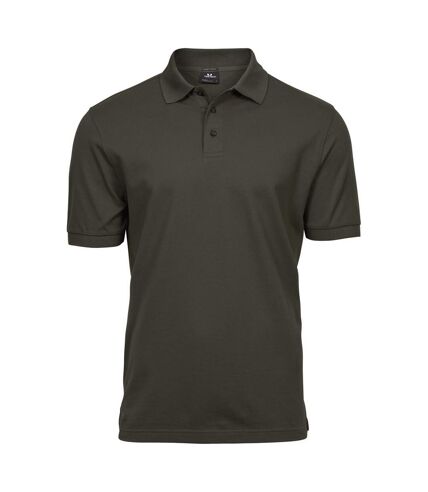 Tee Jays Mens Luxury Stretch Short Sleeve Polo Shirt (Powder Gray)