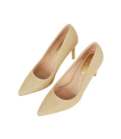 Dorothy Perkins Womens/Ladies Pointed Court Shoes (Gold) - UTDP2652