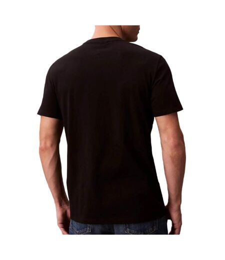 T-Shirt noir homme calvin klein jeans badge 30s jersey-bright - l