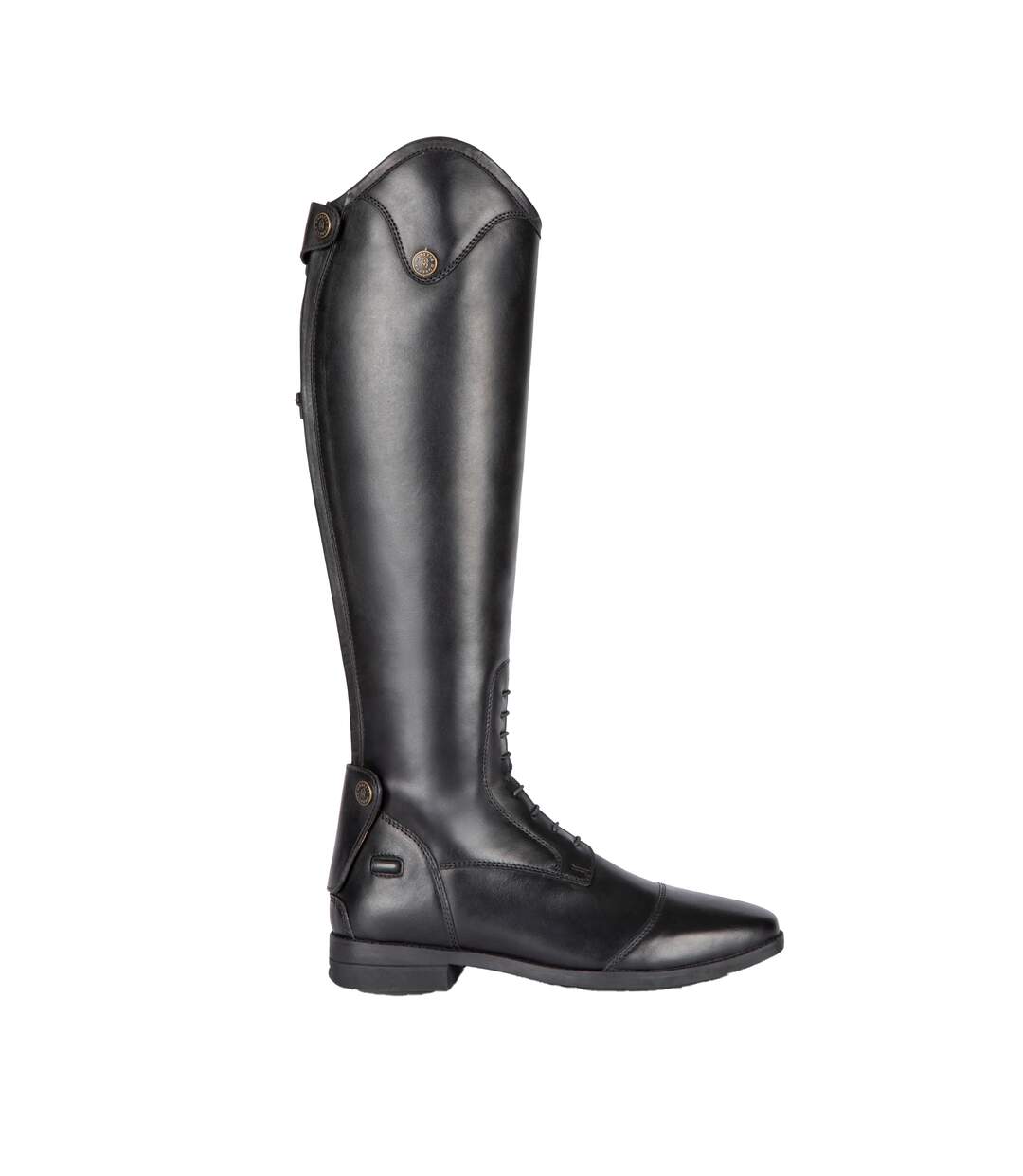 Bottes hautes d'équitation ortona femme noir Moretta-3