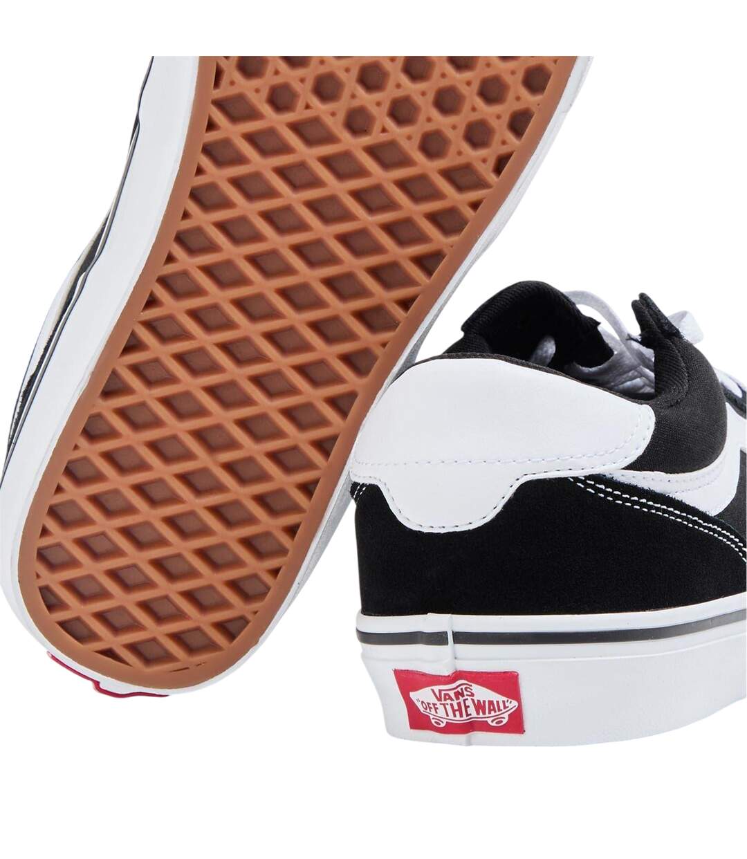 Chaussures Brooklyn Femme Noir Blanc Vans-4