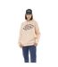 Sweat femme uni à capuche avec print Logo Vondutch-4
