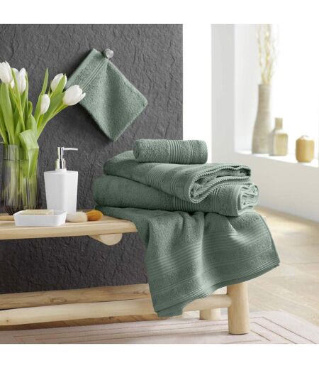 Drap de Douche Tendresse 70x130cm Vert Cèdre