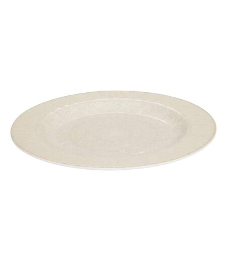 Lot de 6 Assiettes Plates Solène 28cm Beige