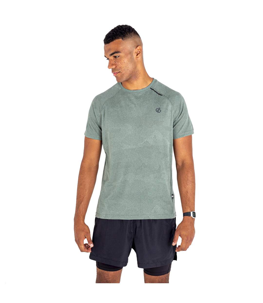 Dare 2B Mens Potential Camo Lightweight T-Shirt (Agave Green) - UTRG7479