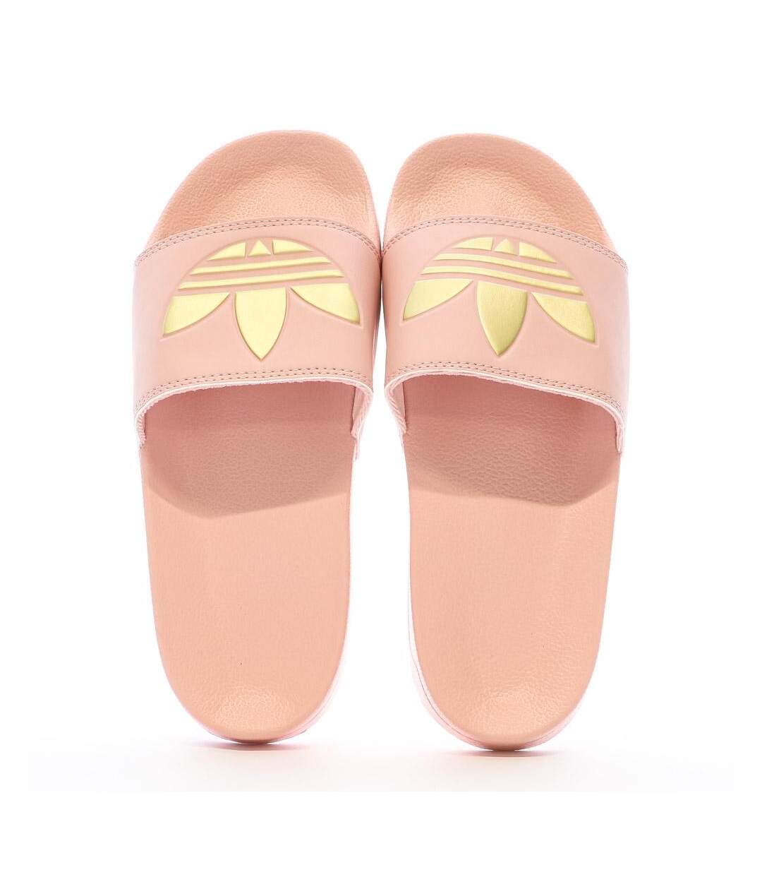 Claquettes Rose/Doré Femme Adidas Adilette - 39-3