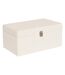 Lot de 3 Malles de Rangement Bouclette Carlie 54cm Blanc-2
