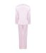 Towel City Womens/Ladies Satin Long PJ Set (Light Pink) - UTPC4071