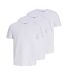 x3 t-shirts blanc homme jack & jones underwear-1