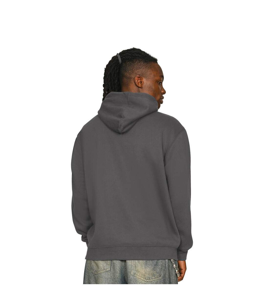 Sweat À Capuche Premium Adulte Charbon Casual Classics-3