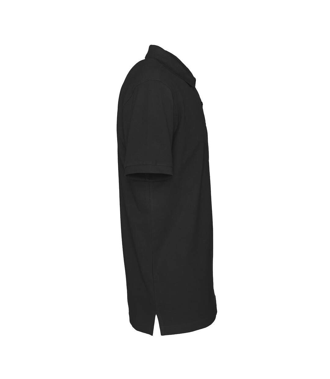 Mens Pique Polo Shirt Black Clique-4
