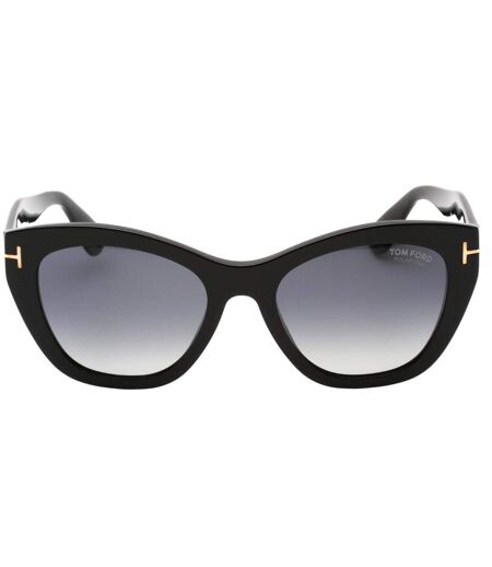 Womens/ladies Cara Smoke Polarised Sunglasses One Size Shiny Black Tom Ford