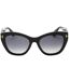 Womens/ladies Cara Smoke Polarised Sunglasses One Size Shiny Black Tom Ford-1
