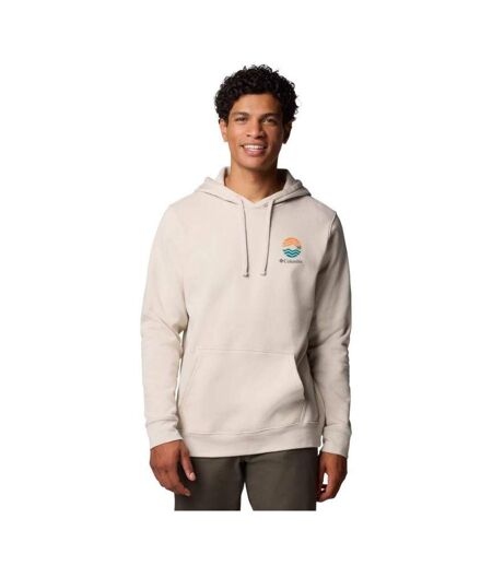 Sweat À Capuche Motif/style Graphique Trek Homme Beige Columbia