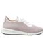 Womens/ladies Aerantis Leather Trainers Antique Rose White Geox-3