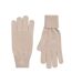 Gants beige femme calvin klein jeans ck fine gloves-1