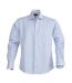 Mens Tribeca Checked Formal Shirt Light Blue James Harvest-1