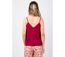 Top court femme été LORINE uni framboise Coton Du Monde-4