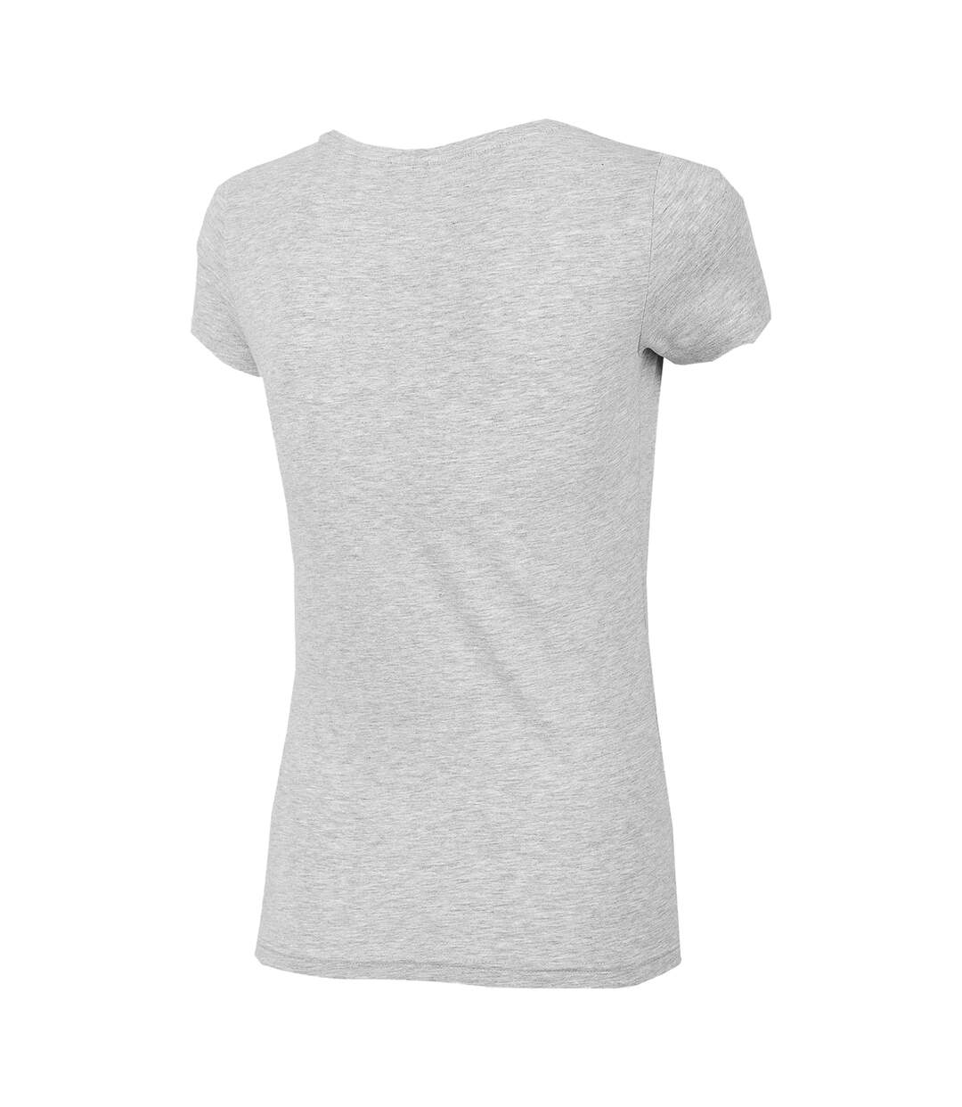 T-shirt Motif/style Uni H4z22 Femme Gris 4F-2