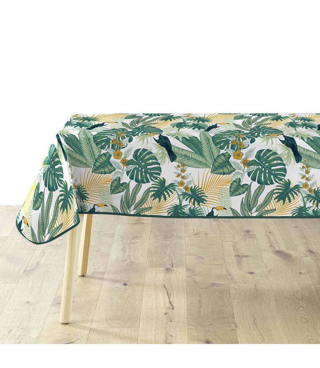 Nappe Imprimé Guyana 140x240cm Vert-1
