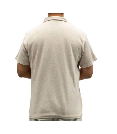 Polo beige homme paname brothers eponge