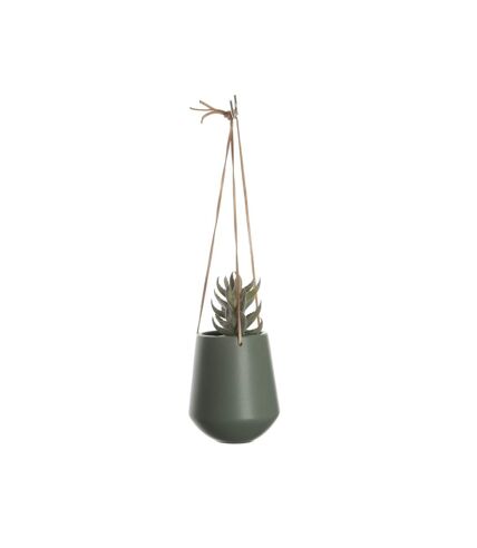 Cache-pot design suspendu médium Skittlie - H. 66 cm – Vert kaki