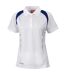 Spiro Womens/Ladies Sports Team Spirit Performance Polo Shirt (White/Navy) - UTRW1469-1