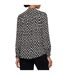 Womens/ladies Banora17 Blouse Black White Hugo Boss-2