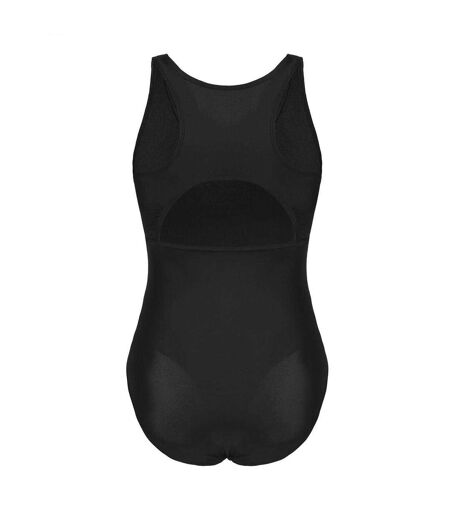 Womens/ladies Xtra Life One Piece Swimsuit Black Slazenger