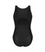 Womens/ladies Xtra Life One Piece Swimsuit Black Slazenger-2