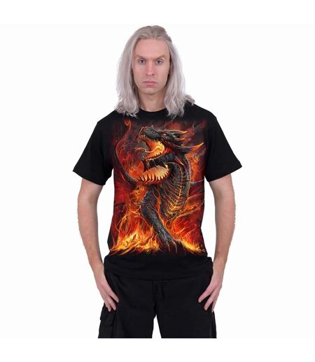 T-shirt draconis adulte noir Spiral Direct