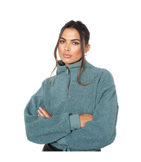 Sweat À Capuche Kimora Femme Vert De Gris Lily Lane