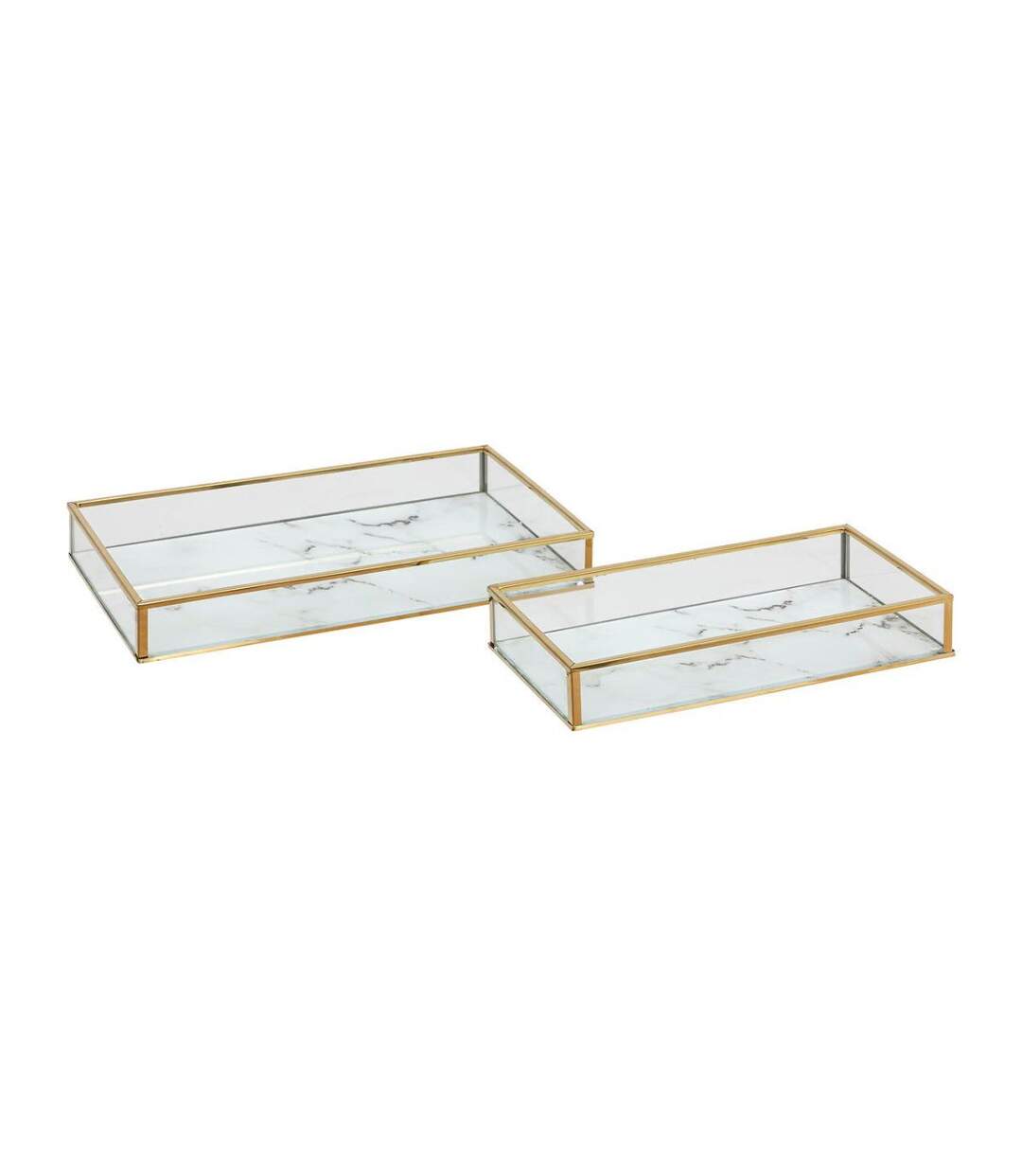 Lot de 2 Vide-Poches en Céramique Rosio 24cm Blanc-1
