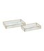 Lot de 2 Vide-Poches en Céramique Rosio 24cm Blanc-1