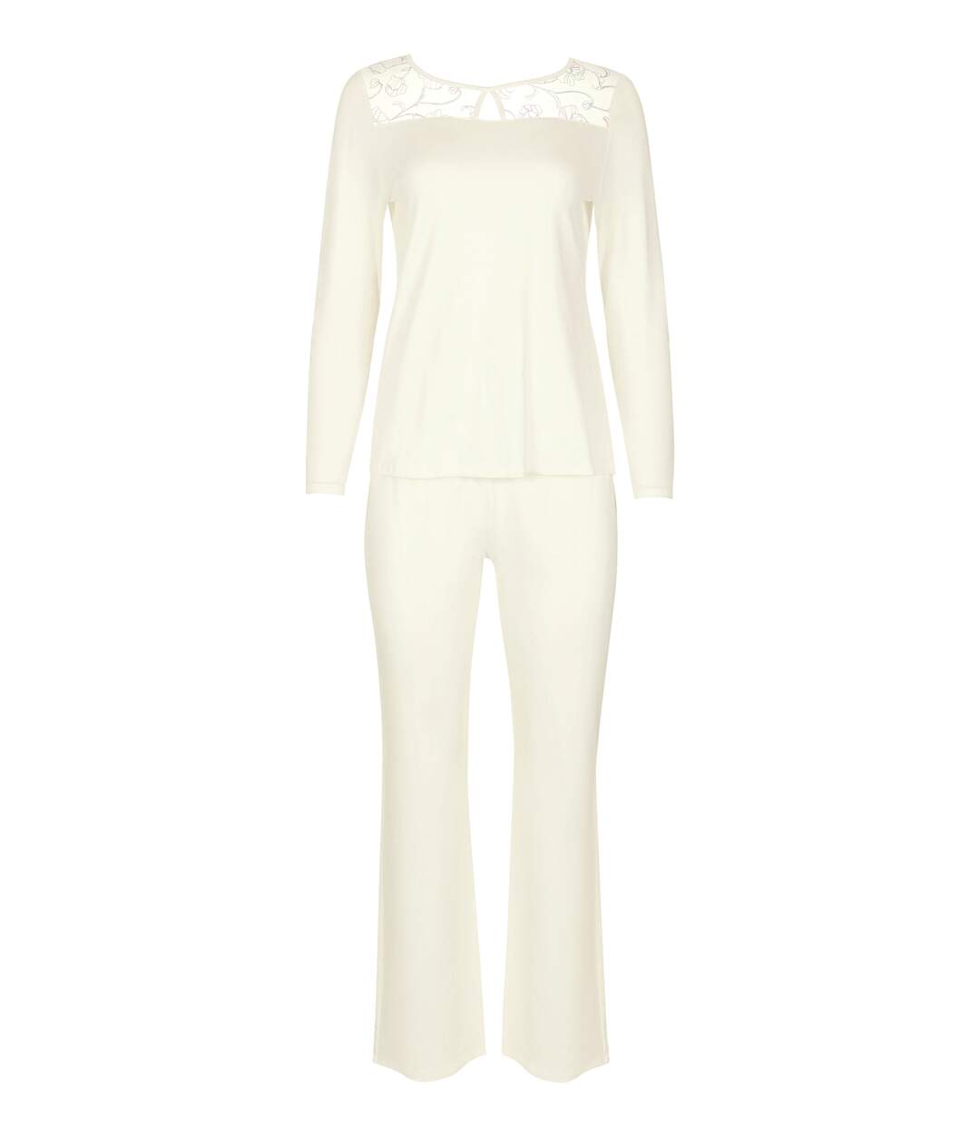 Pyjama tenue d'intérieur pantalon top manches longues Liv Mariage Lisca-2