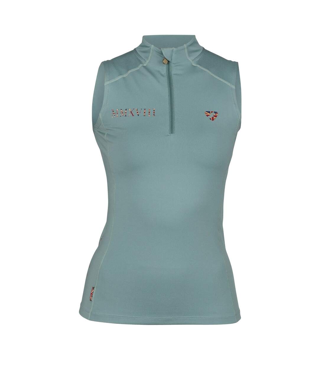 Womens/ladies team sleeveless base layer top sage Aubrion-1