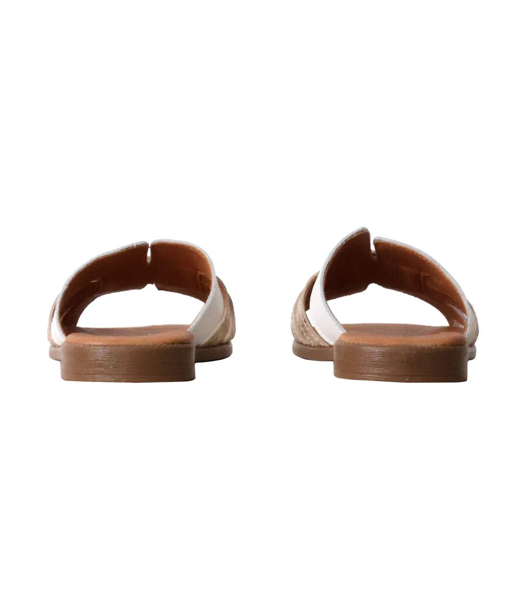 Sandales Plates Cuir The Divine Factory Alénoa-4