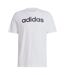 T-shirt Style Logo Brodé Essentials Linear Homme Blanc Adidas-2