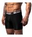 Mens Anti-chafe Boxer Shorts Black BEAST-4