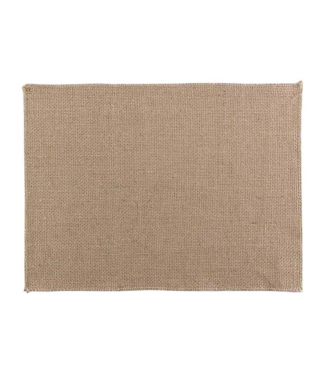 Lot de 2 Sets de Table en Jute Leny 33x45cm Beige-1